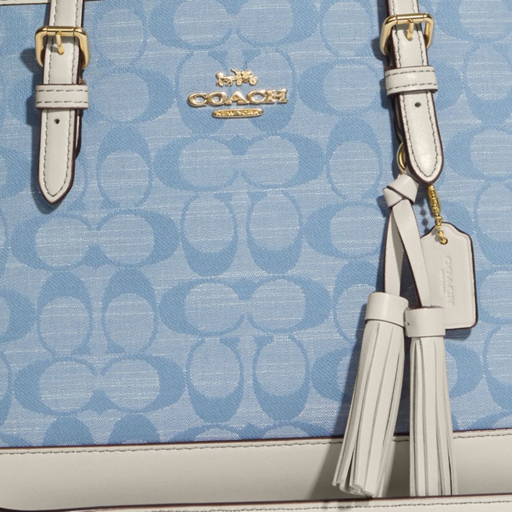COACH Mollie Tote 25 In Signature Chambray