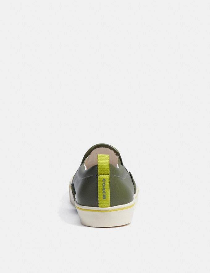 Coach Skate Slip on Sneaker in Signature Army Green DEFAULT_CATEGORY Alternate View 3