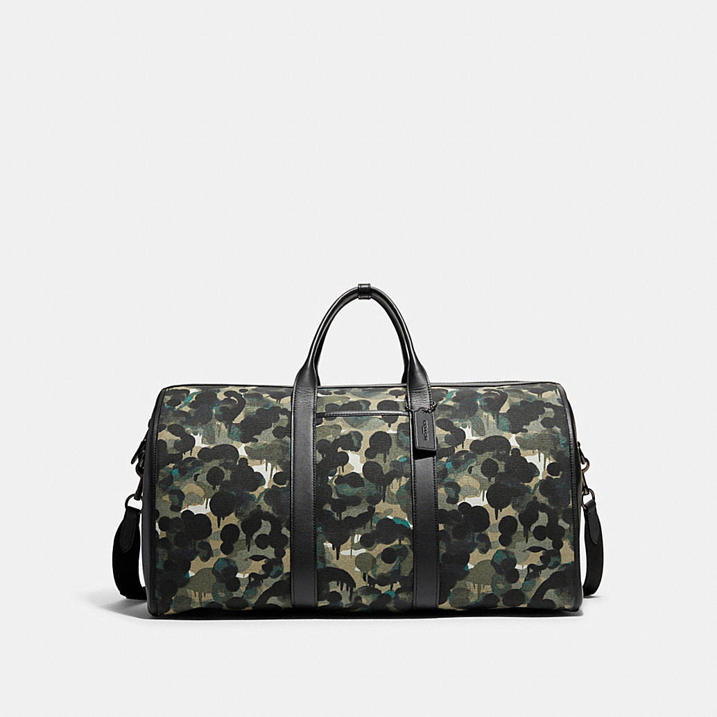 Gotham Duffle in Canvas With Camo Print