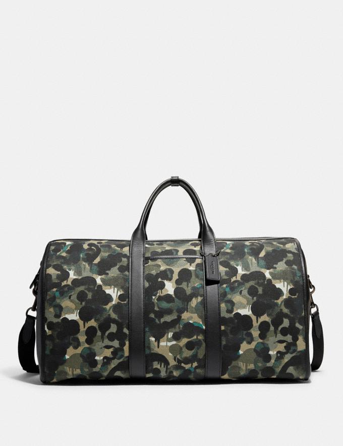 Coach Gotham Duffle in Canvas With Camo Print Green/Blue DEFAULT_CATEGORY  