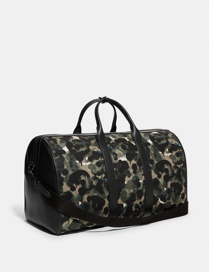 Coach Gotham Duffle in Canvas With Camo Print Green/Blue DEFAULT_CATEGORY Alternate View 1