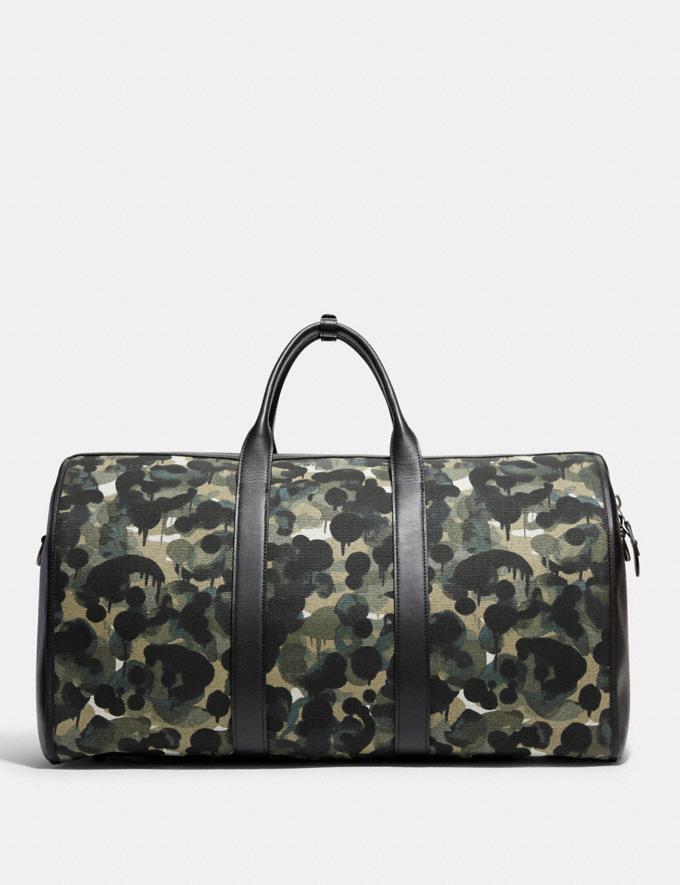 Coach Gotham Duffle in Canvas With Camo Print Green/Blue DEFAULT_CATEGORY Alternate View 2