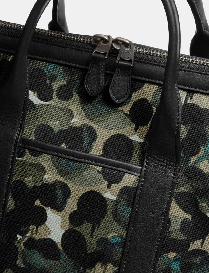 Coach Gotham Duffle in Canvas With Camo Print Green/Blue DEFAULT_CATEGORY Alternate View 6