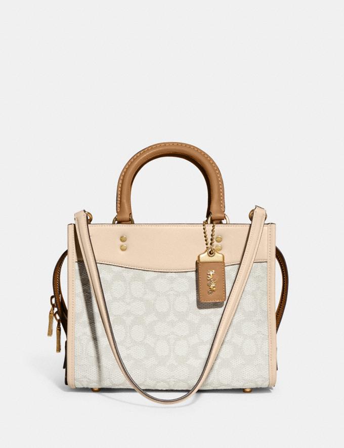 Coach Rogue 25 in Signature Textile Jacquard B4/Chalk Ivory Multi DEFAULT_CATEGORY  