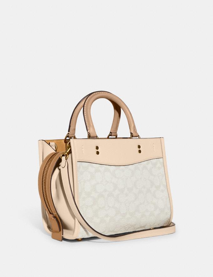 Coach Rogue 25 in Signature Textile Jacquard B4/Chalk Ivory Multi DEFAULT_CATEGORY Alternate View 1
