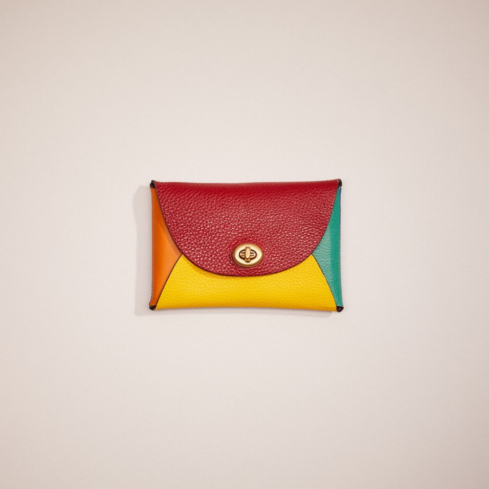 COACH®,REMADE COLORBLOCK MEDIUM POUCH,Leather,Pride,,Front View