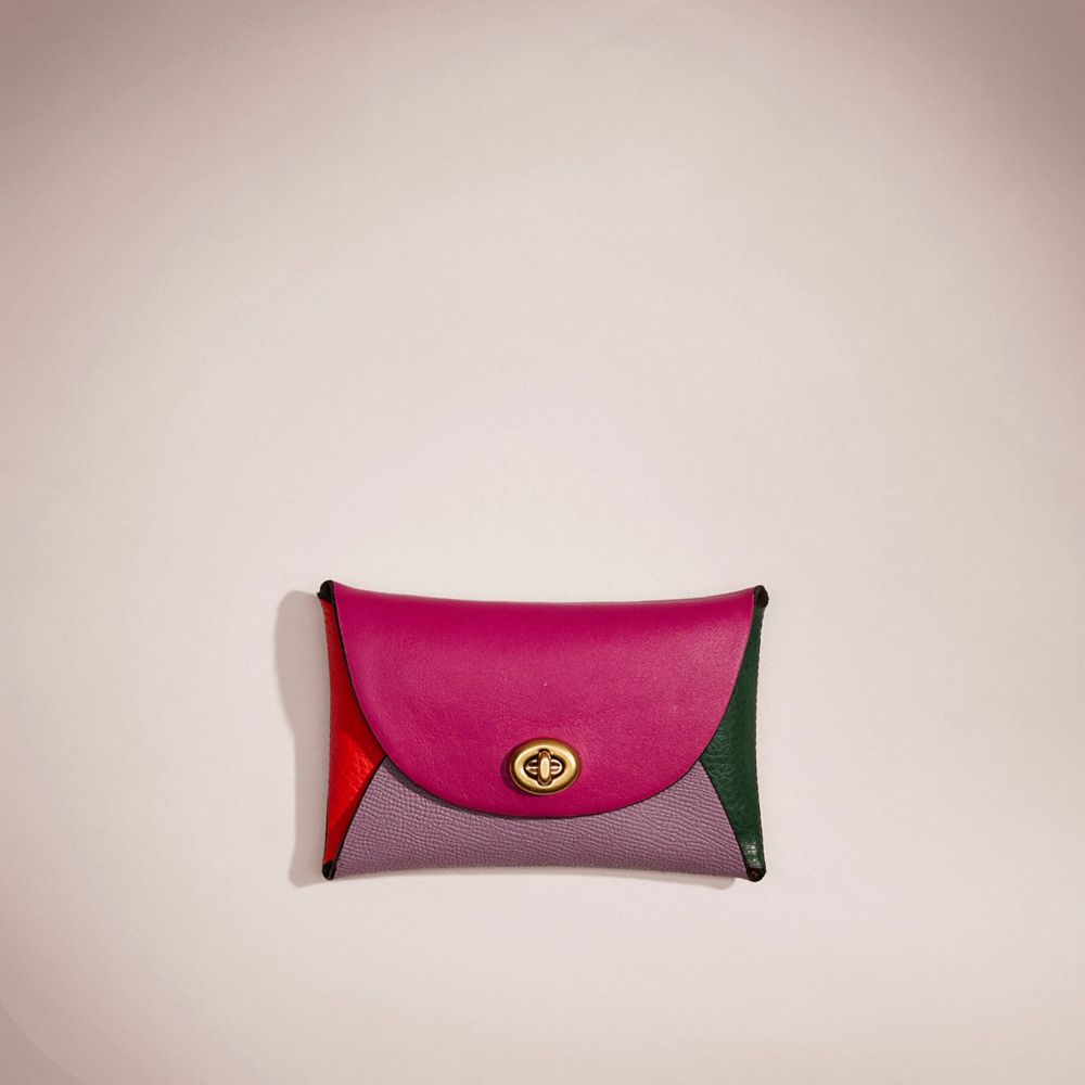 COACH®,REMADE COLORBLOCK MEDIUM POUCH,Leather,Pride,,Front View