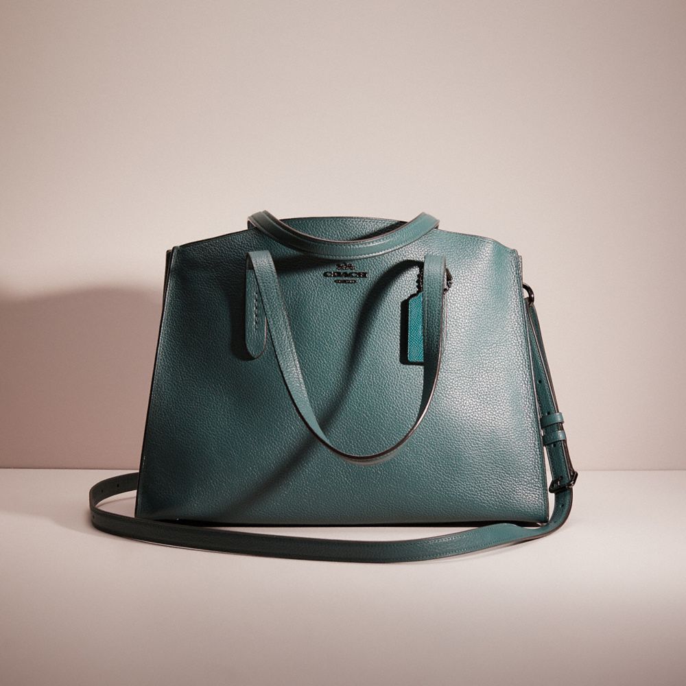 COACH®,RESTORED CHARLIE CARRYALL,Polished Pebble Leather,Large,,Front View