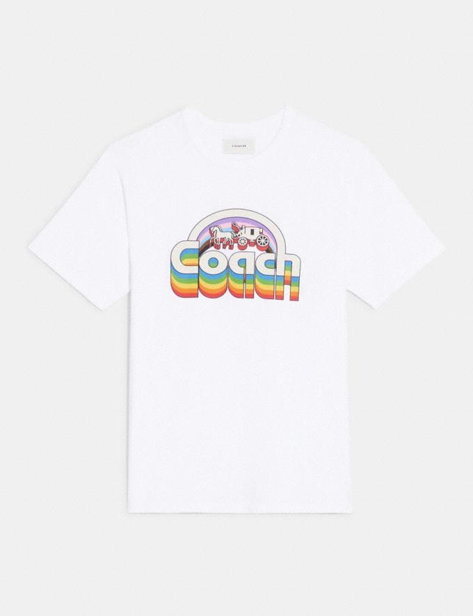COACH: Rainbow Horse And Carriage T-shirt In Organic Cotton