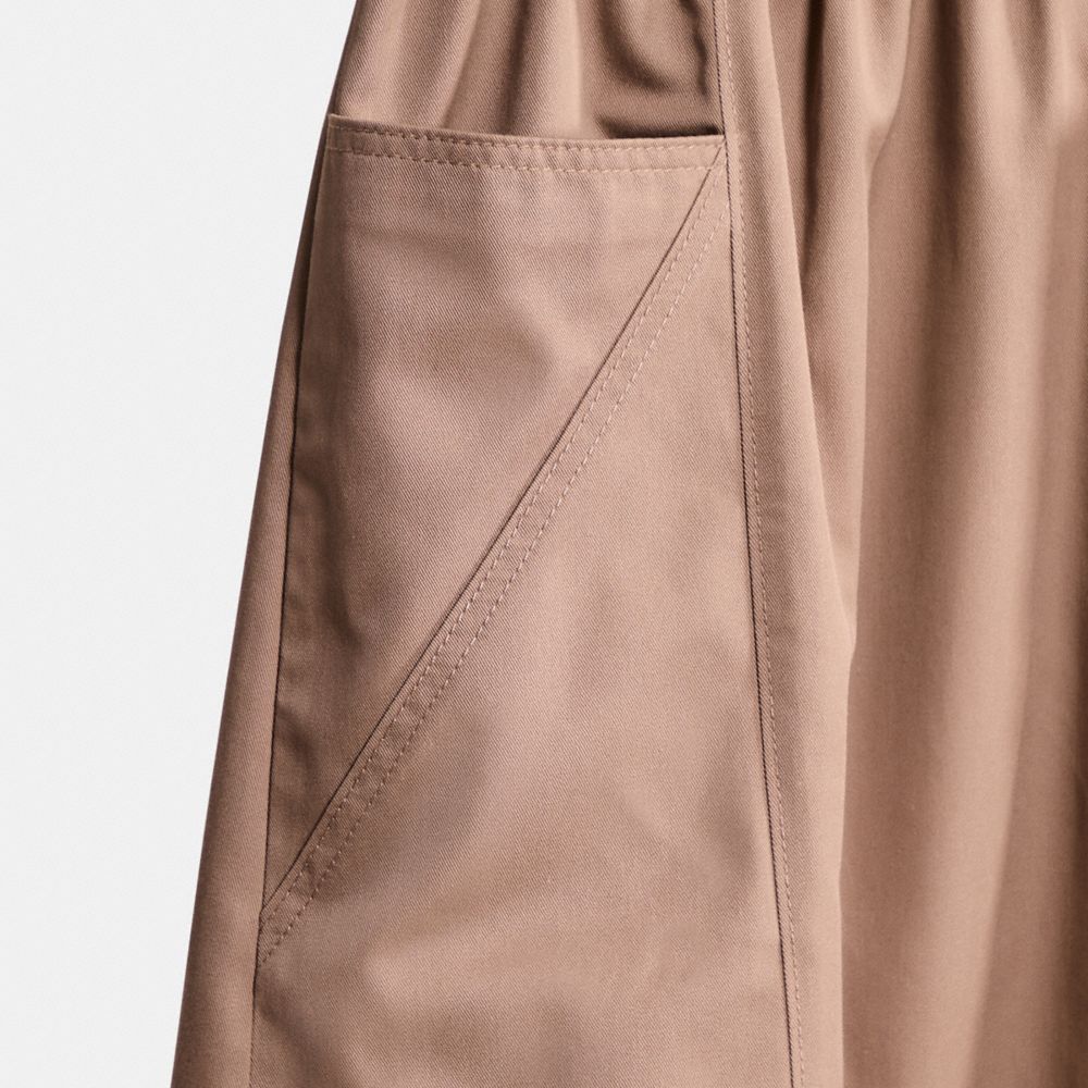 COACH®,Restored Trench Skirt,Cotton,Polyester,A-Line,Casual,Brown,Scale View