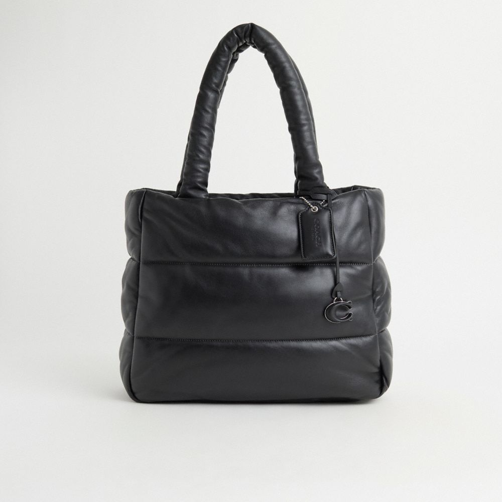 COACH®,Restored Pillow Tote,Leather,Tote,Logo,Metal,Casual,,Front View