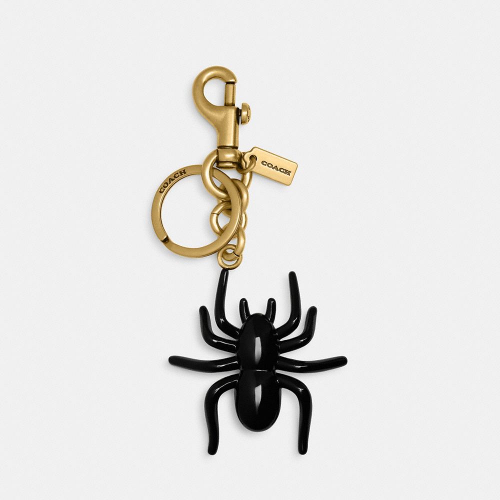 COACH®,Spider Bag Charm,Bag Charm,Metal Material,Novelty Embellishment,Casual,Black,Front View