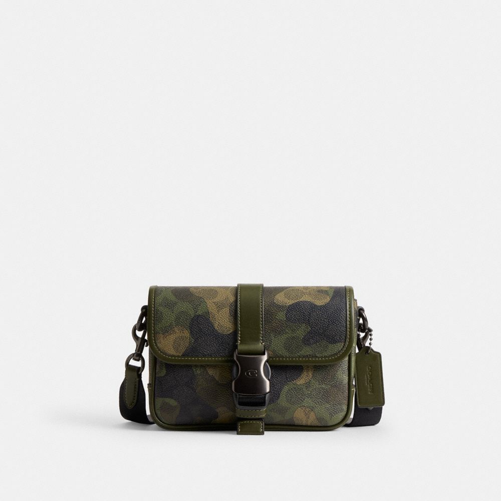 COACH®,League Crossbody Bag 19 In Signature Camo Print,,Front View