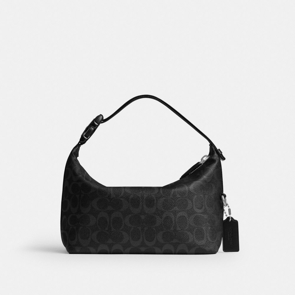 COACH®,Travel Kit With Speedclip In Signature Canvas,Calfskin Leather,Canvas,Toiletry Bag,Casual,,Front View