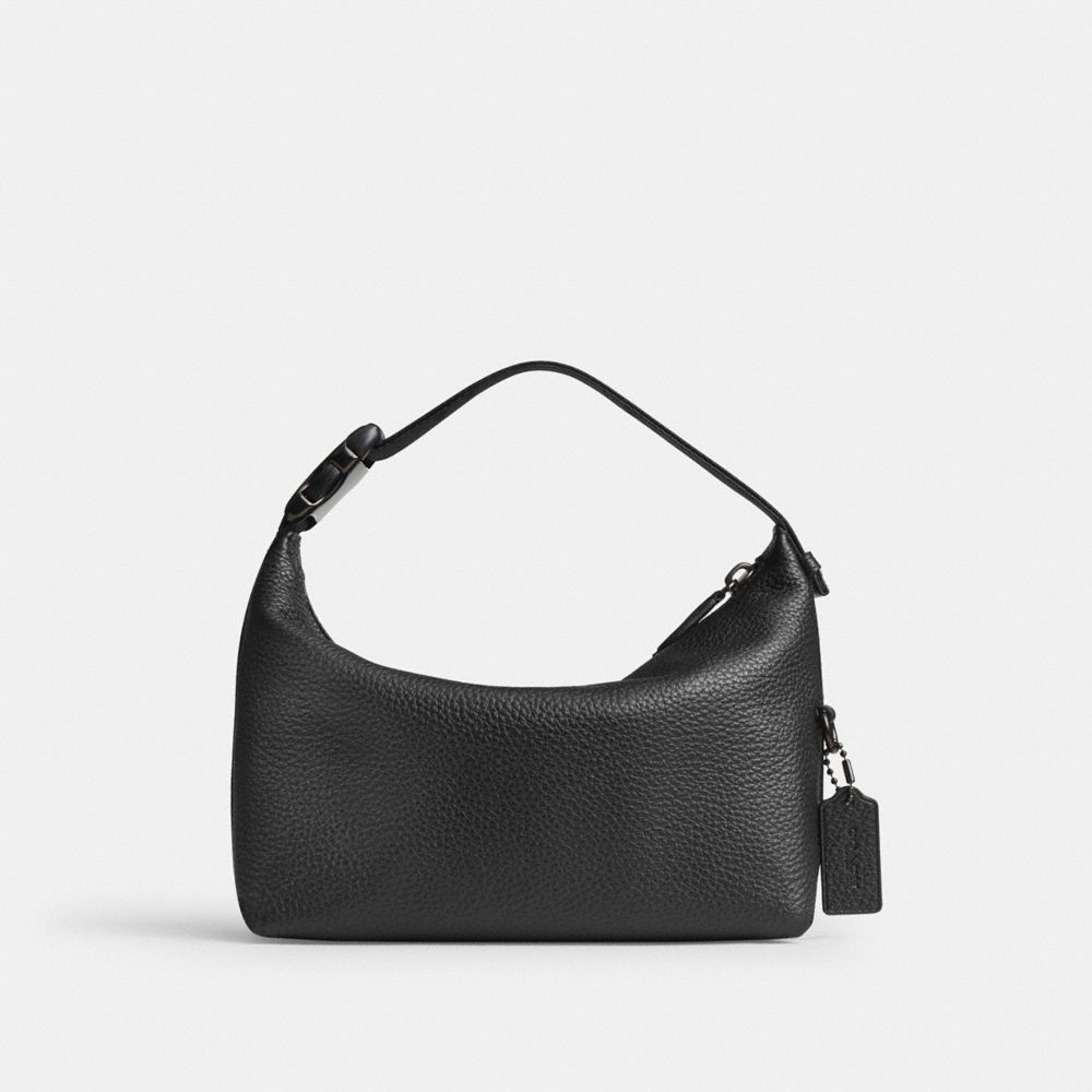 COACH®,Travel Kit With Speedclip,Leather,Toiletry Bag,Casual,Black,Front View