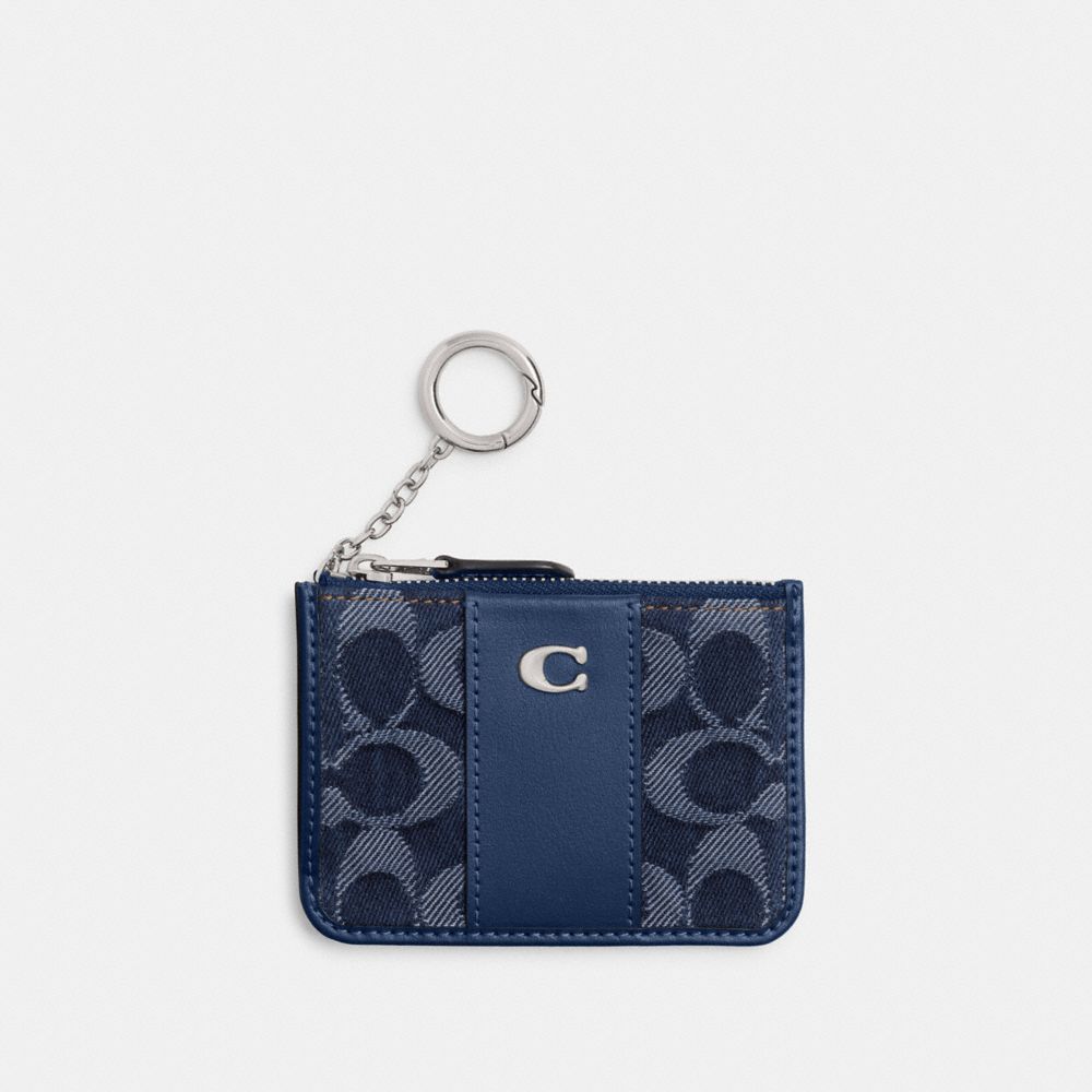 Essential Mini Id Card Case In Signature Denim, ProductTile