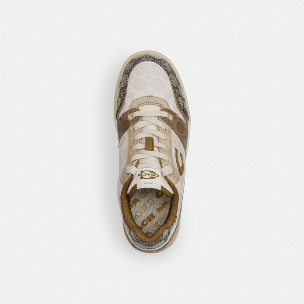 COACH®,Soho Sneaker In Mixed Signature,,Inside View,Top View