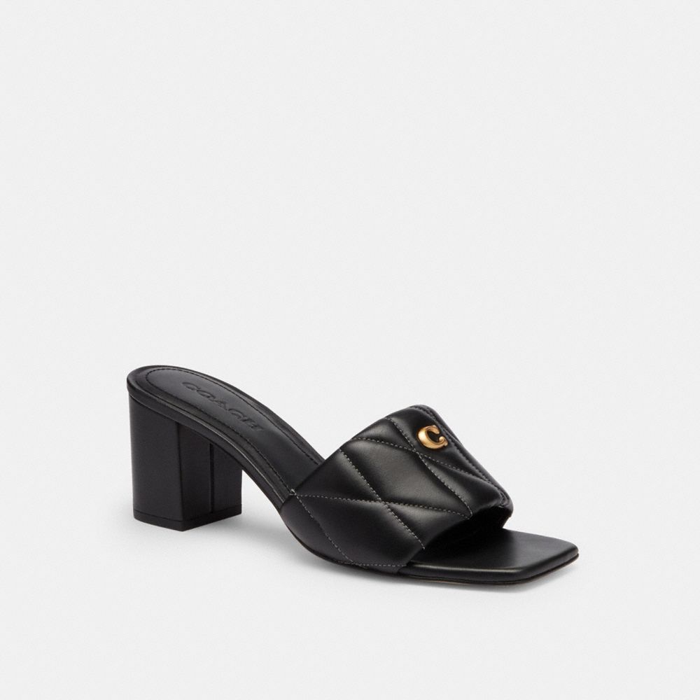 Holly Block Heel Sandal With Quilting, ProductTile