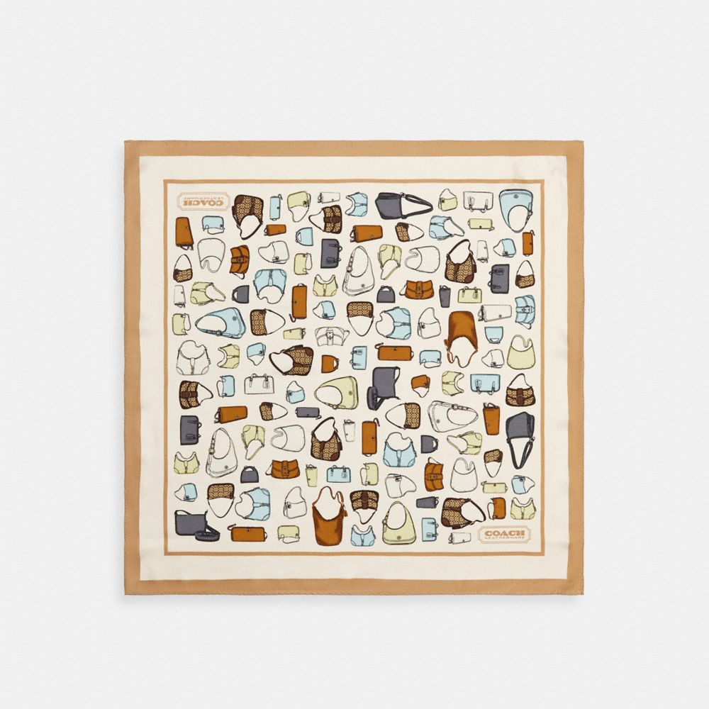 Coach Originals Bag Print Silk Bandana, ProductTile