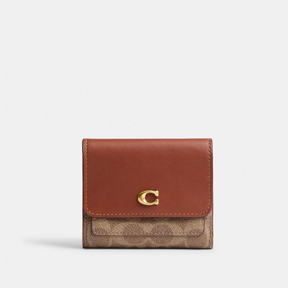 Mila Small Flap Wallet In Signature Canvas, ProductTile