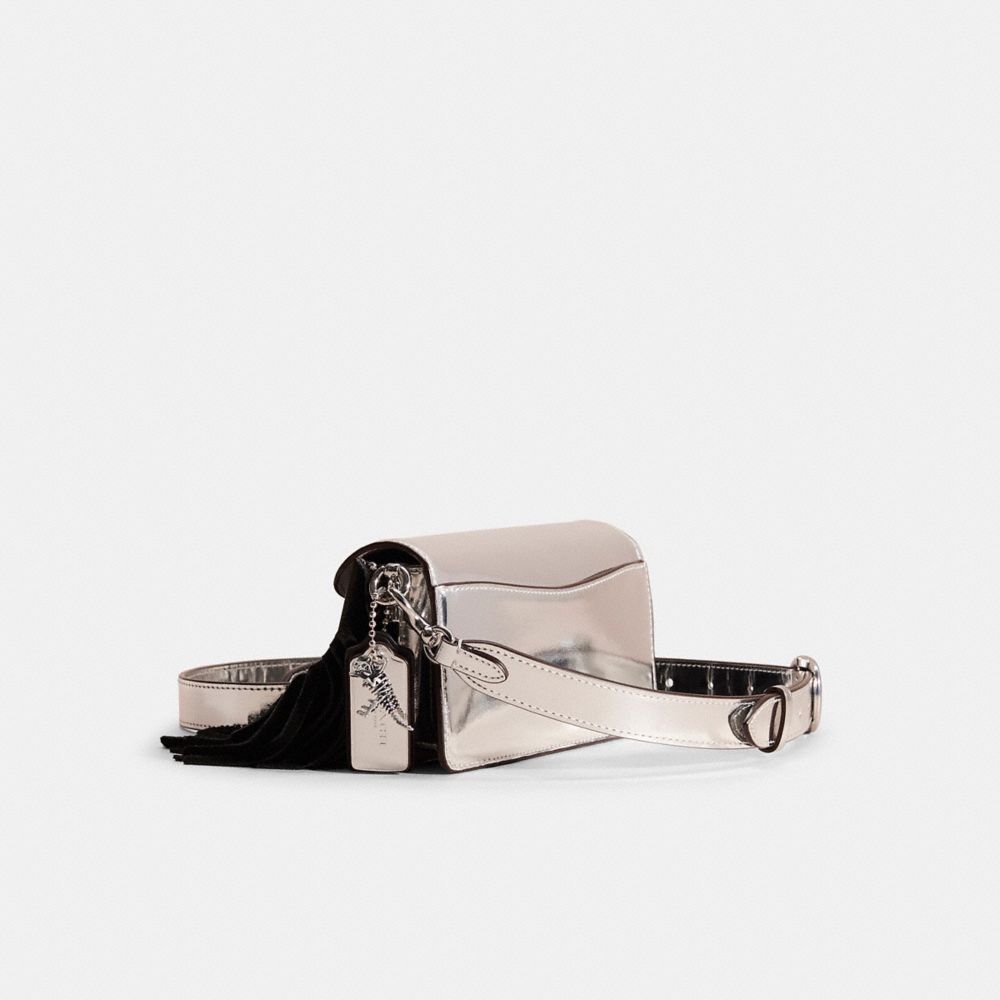 COACH®,Upcrafted Tabby Shoulder Bag 20 In Metallic,,Angle View