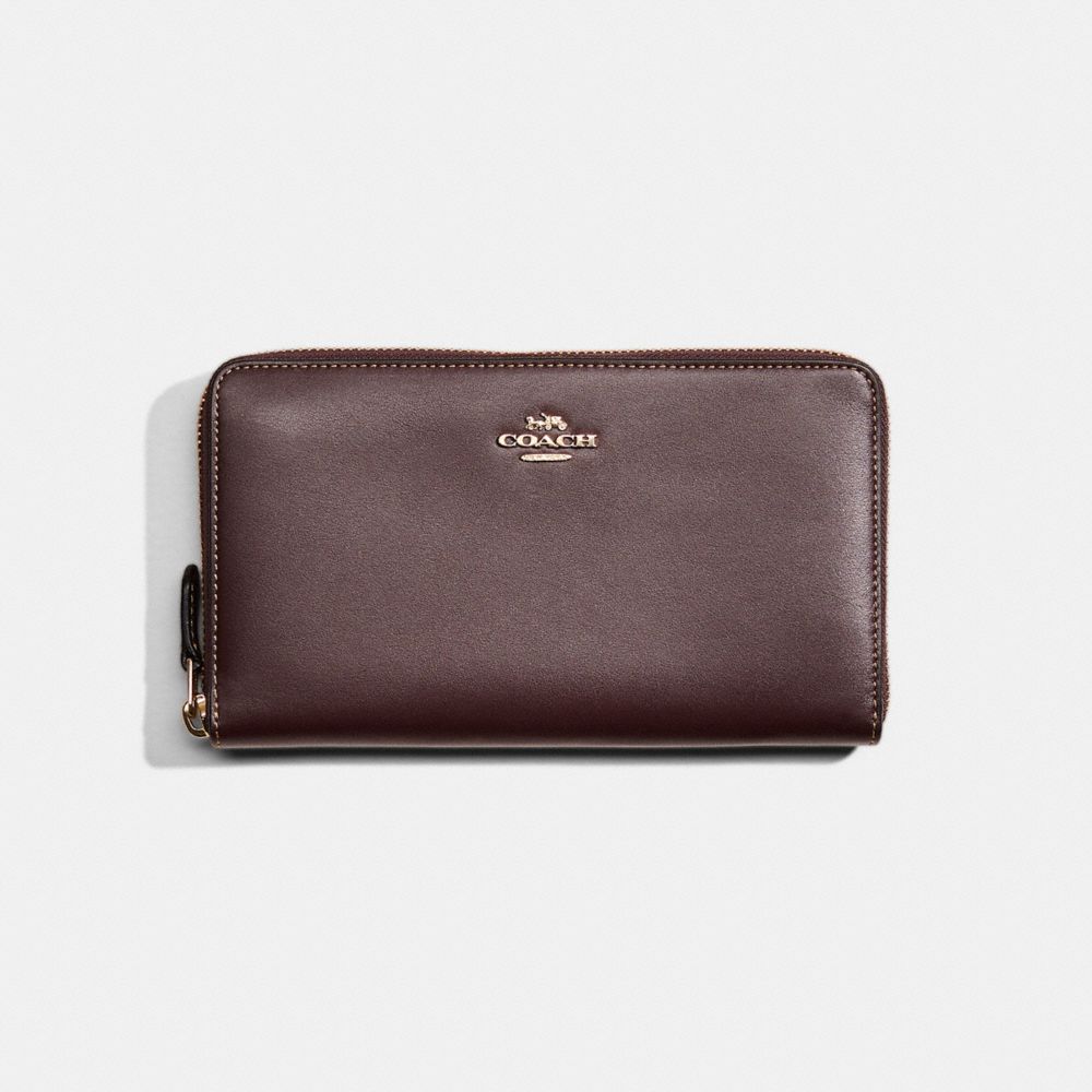 COACH®,Restored Continental Wallet,,Front View