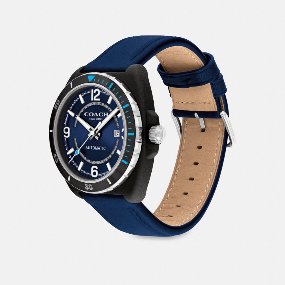 COACH®,Charter Automatic Watch, 44 Mm,,Angle View