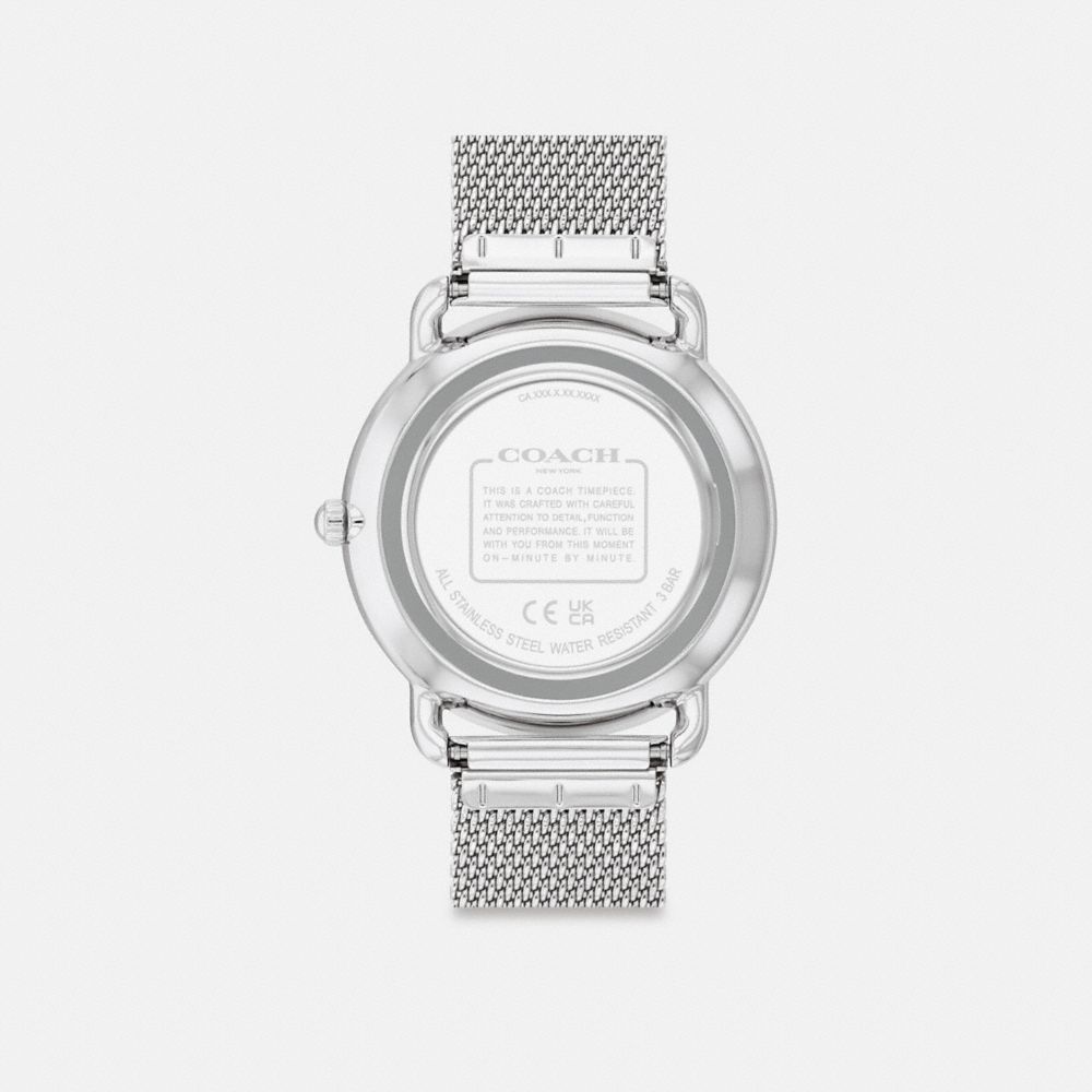 COACH®,Elliot Watch Gift Set, 36 Mm,Analog,Crystal,Bow,Gem Embellishment,Logo,Bar Embellishment,Water Resistant,Gift Item,...,Pink,Back View