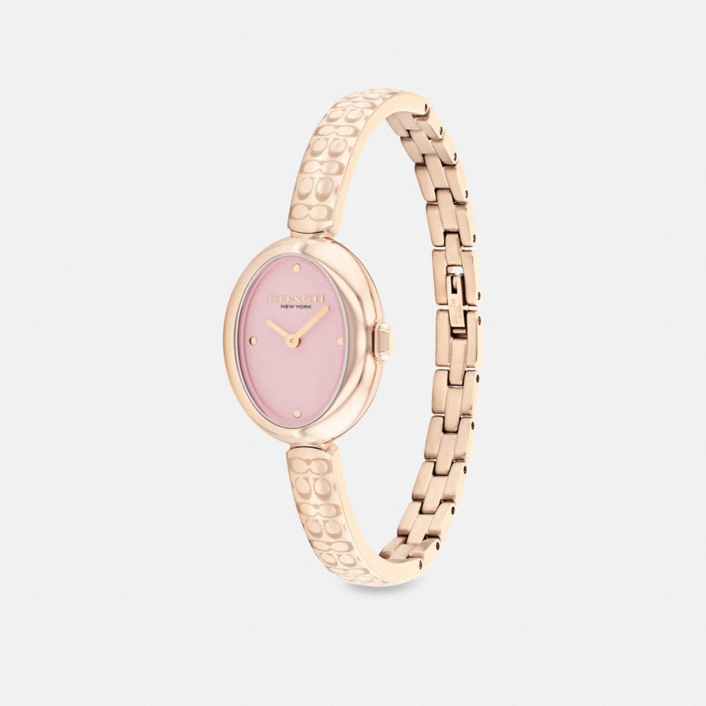 COACH®,Sammy Watch, 22.5 Mm,Analog,Metal Material,Crystal,Logo,Word Embellishment,Water Resistant,Work,,Angle View