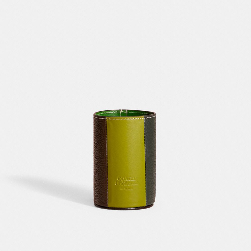 COACH®,REMADE COLORBLOCK PENCIL CUP,Mini,,Front View