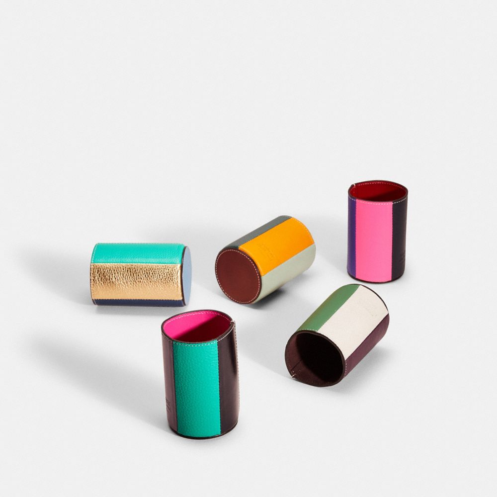 COACH®,REMADE COLORBLOCK PENCIL CUP,Mini,,Group View