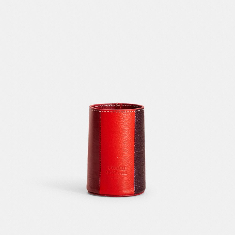 COACH®,REMADE COLORBLOCK PENCIL CUP,Mini,,Front View