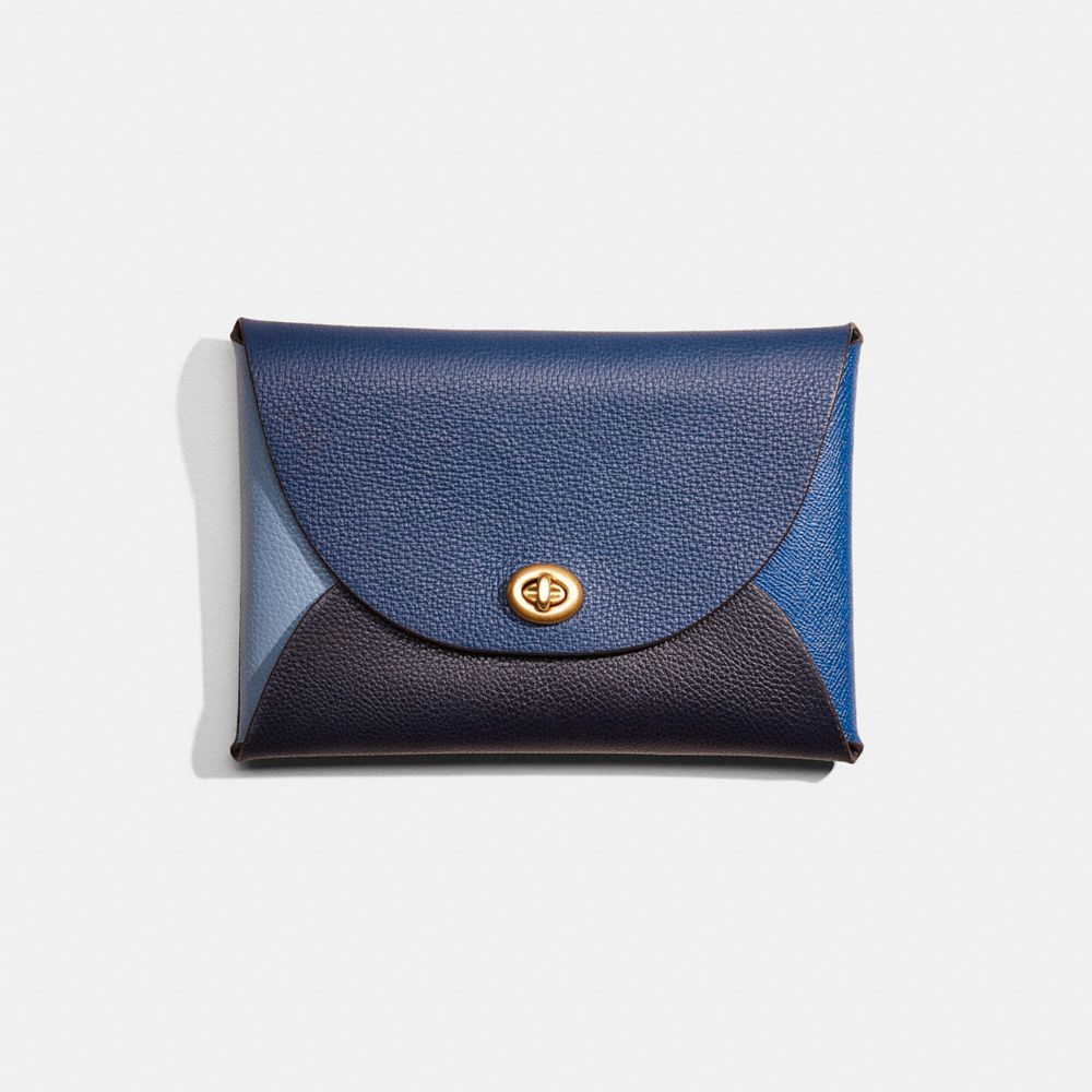 COACH®,REMADE COLORBLOCK LARGE POUCH,Leather,Mini,Pride,,Front View