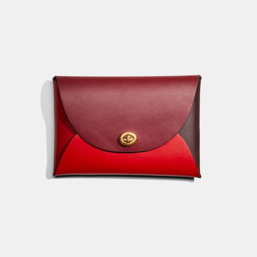 COACH®,REMADE COLORBLOCK LARGE POUCH,Leather,Mini,Pride,,Front View