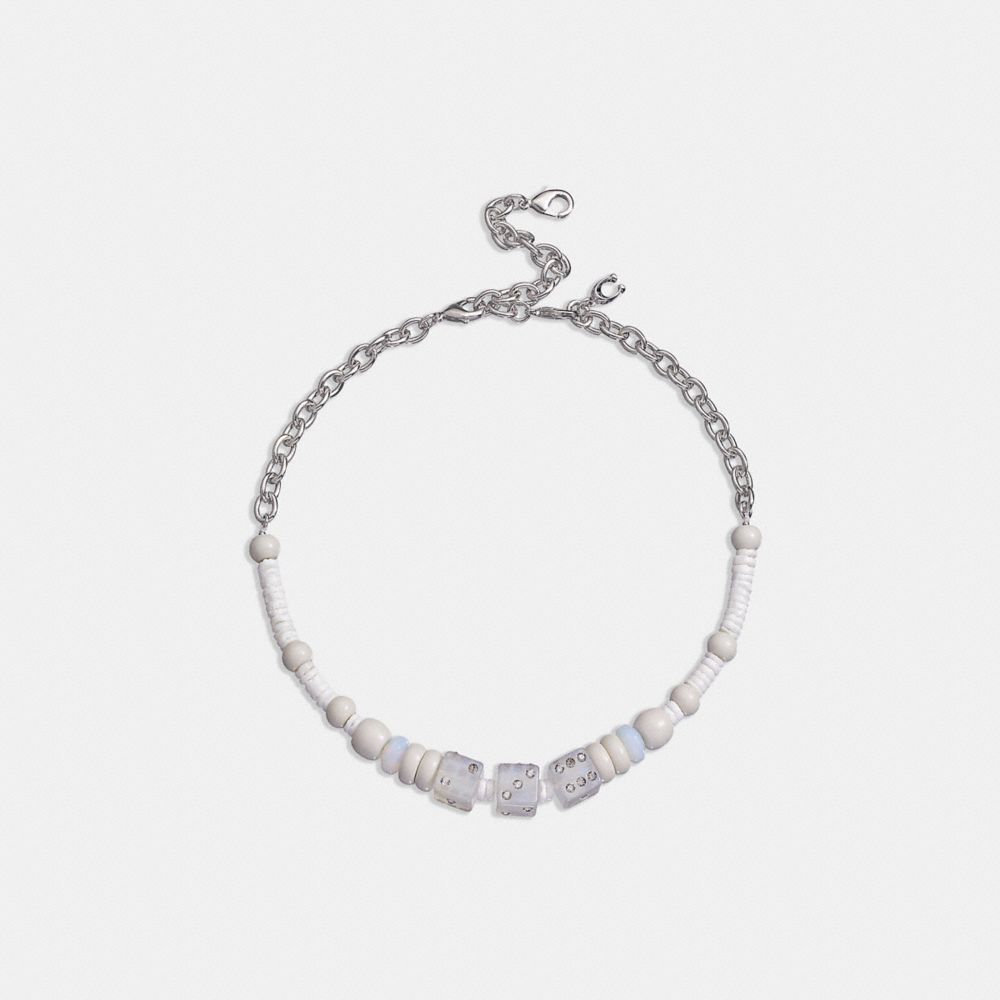 COACH Dice Beaded Choker Necklace