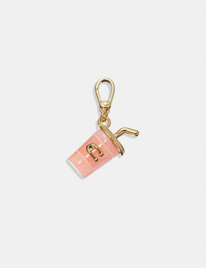 Coach Cup Charm Pink/Gold   