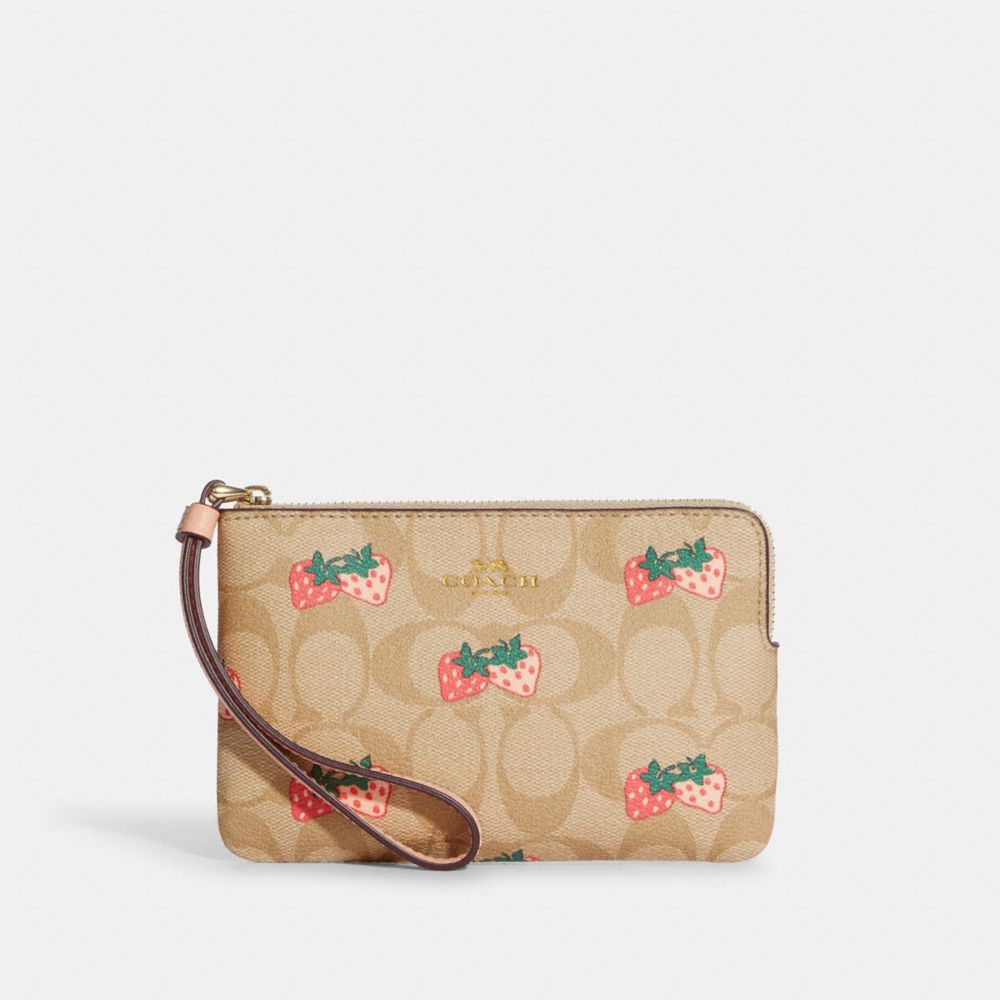 sale Fixed price for Coach strawberry wristlet