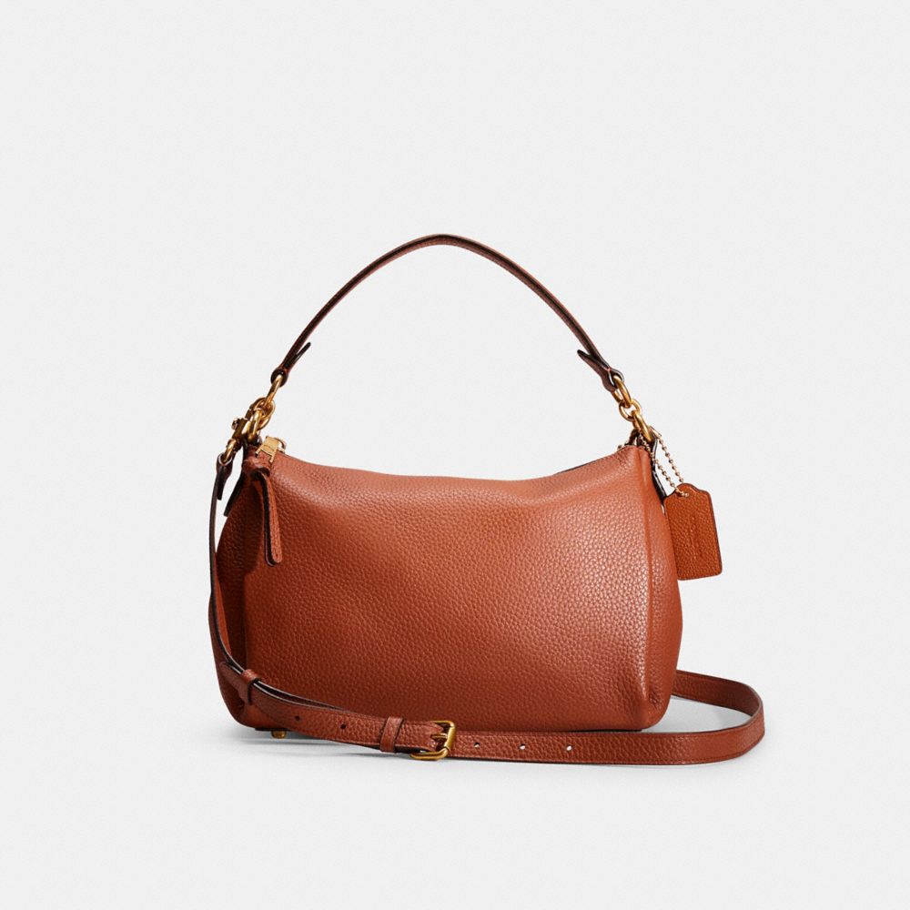 COACH®,RESTORED SHAY CROSSBODY,Pebble Leather,Medium,,Front View