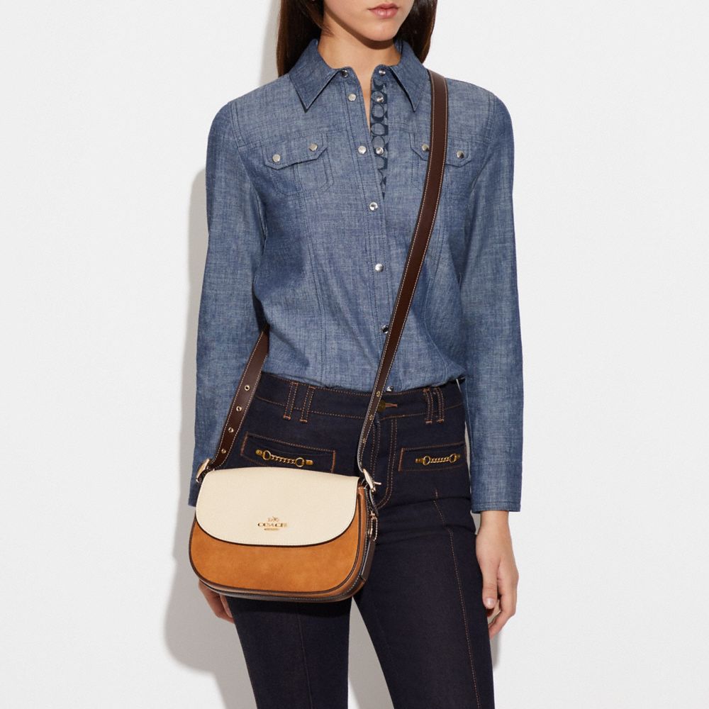 COACH Macie Saddle Bag In Colorblock