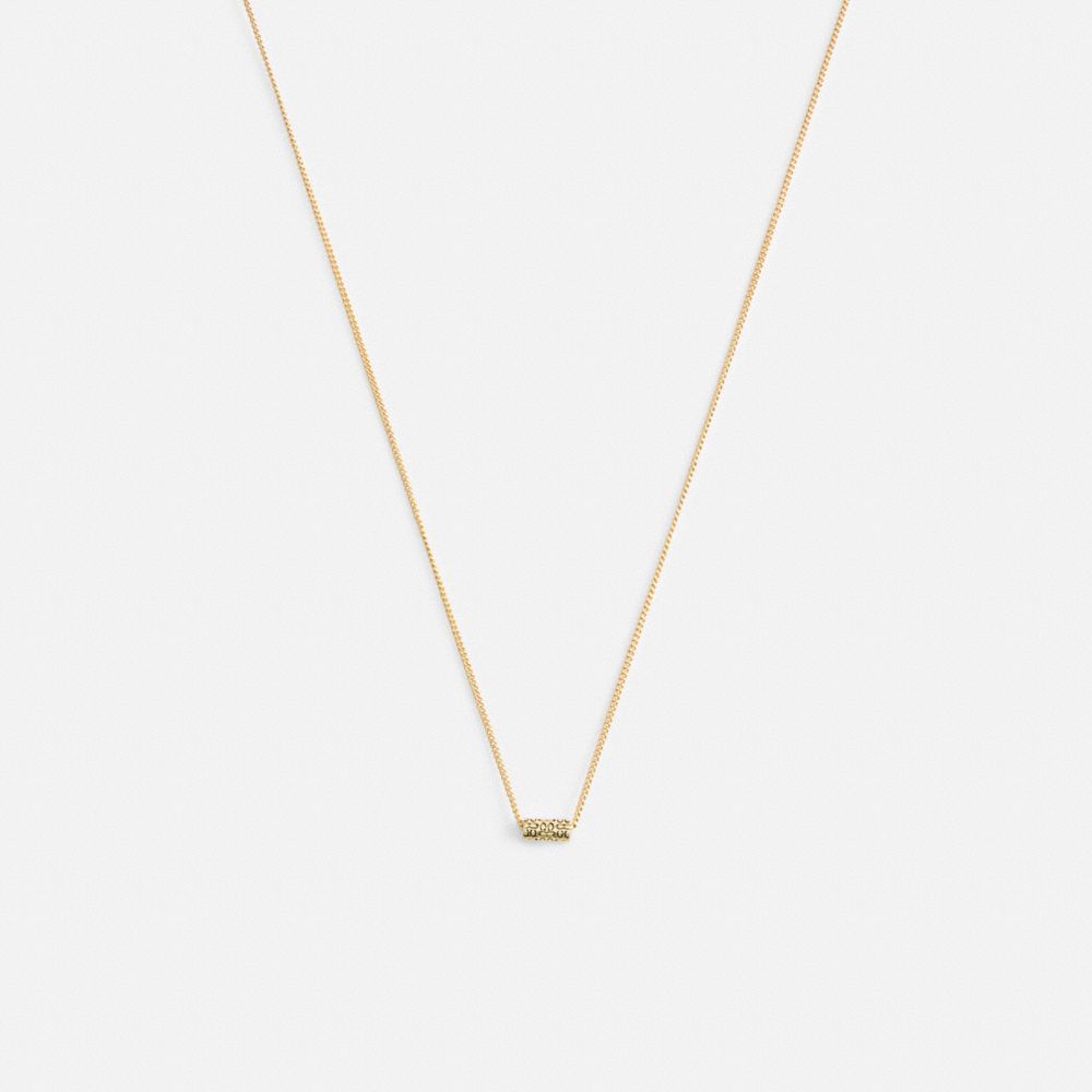 Quilted Signature Bead Pendant Necklace, ProductTile