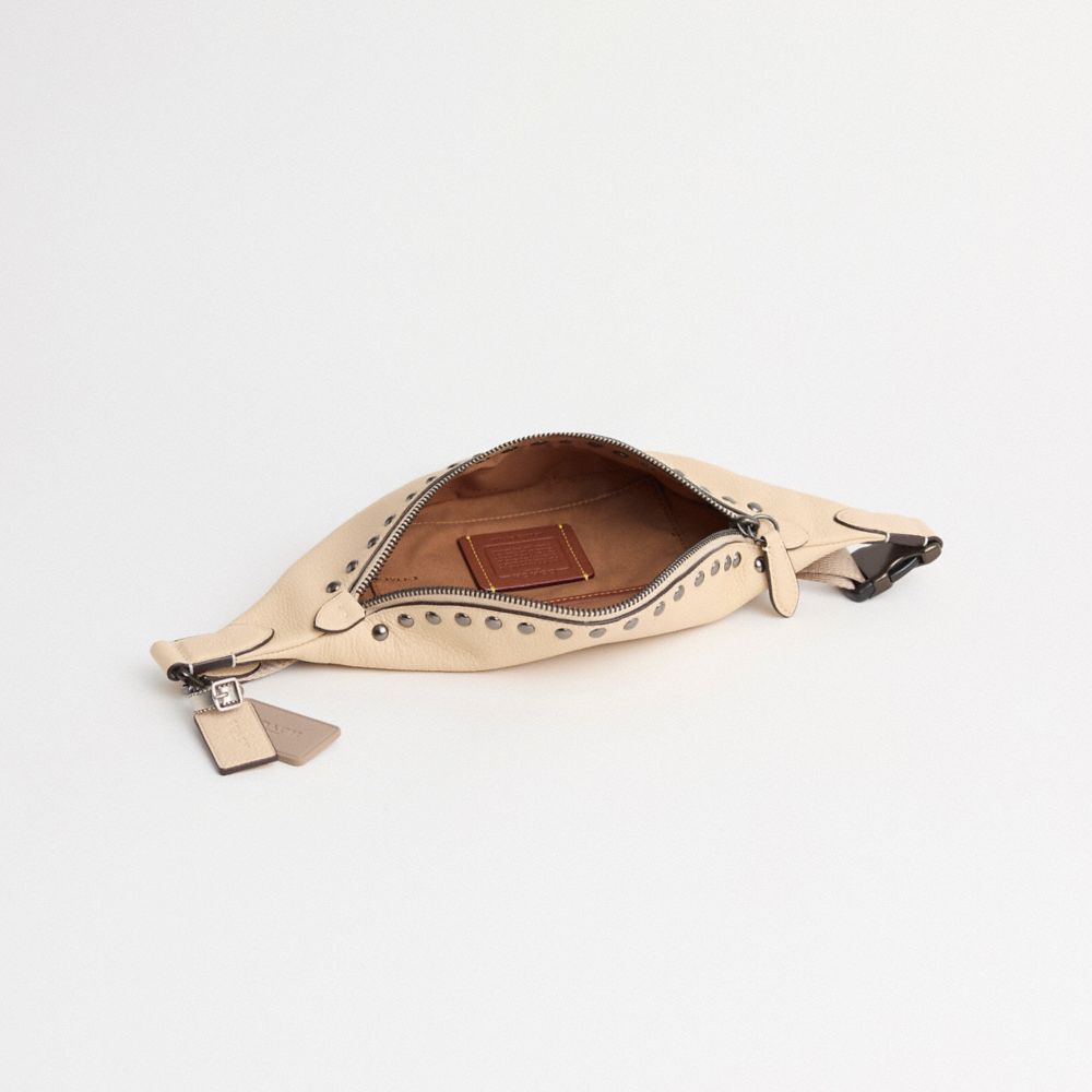 COACH®,Upcrafted Charter Belt Bag 7,,Inside View,Top View