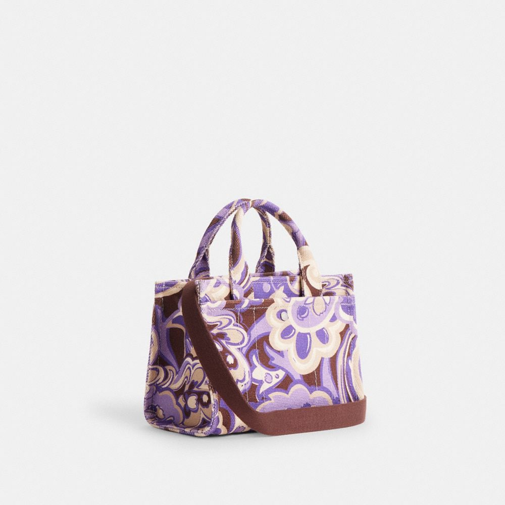COACH®,Cargo Tote Bag 20 With Paisley Print,Cotton,Tote,Embroidered,Casual,Multi Color,Angle View