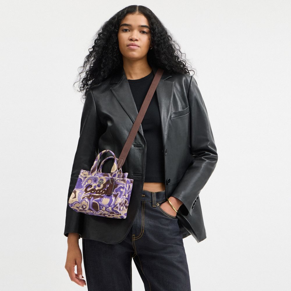 COACH®,Cargo Tote Bag 20 With Paisley Print,Cotton,Tote,Embroidered,Casual,Multi Color