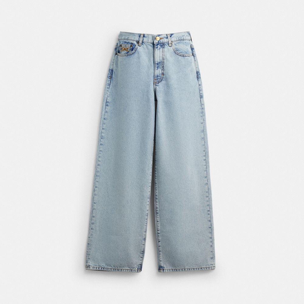 COACH®,Skater Jeans In Organic Cotton,,Front View