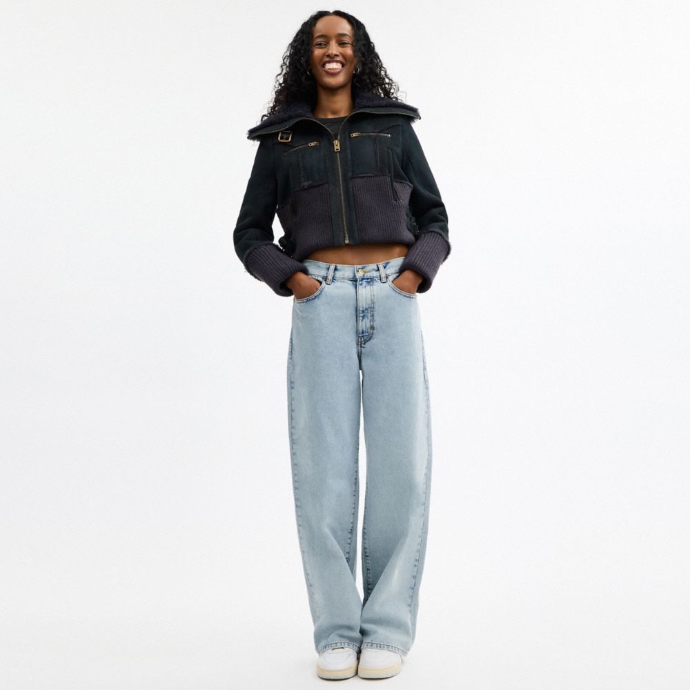 COACH®,Skater Jeans In Organic Cotton,,Scale View