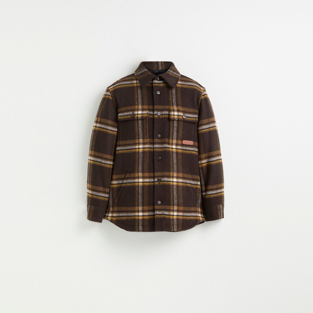 COACH®,Restored Tweed Jacket,,Front View
