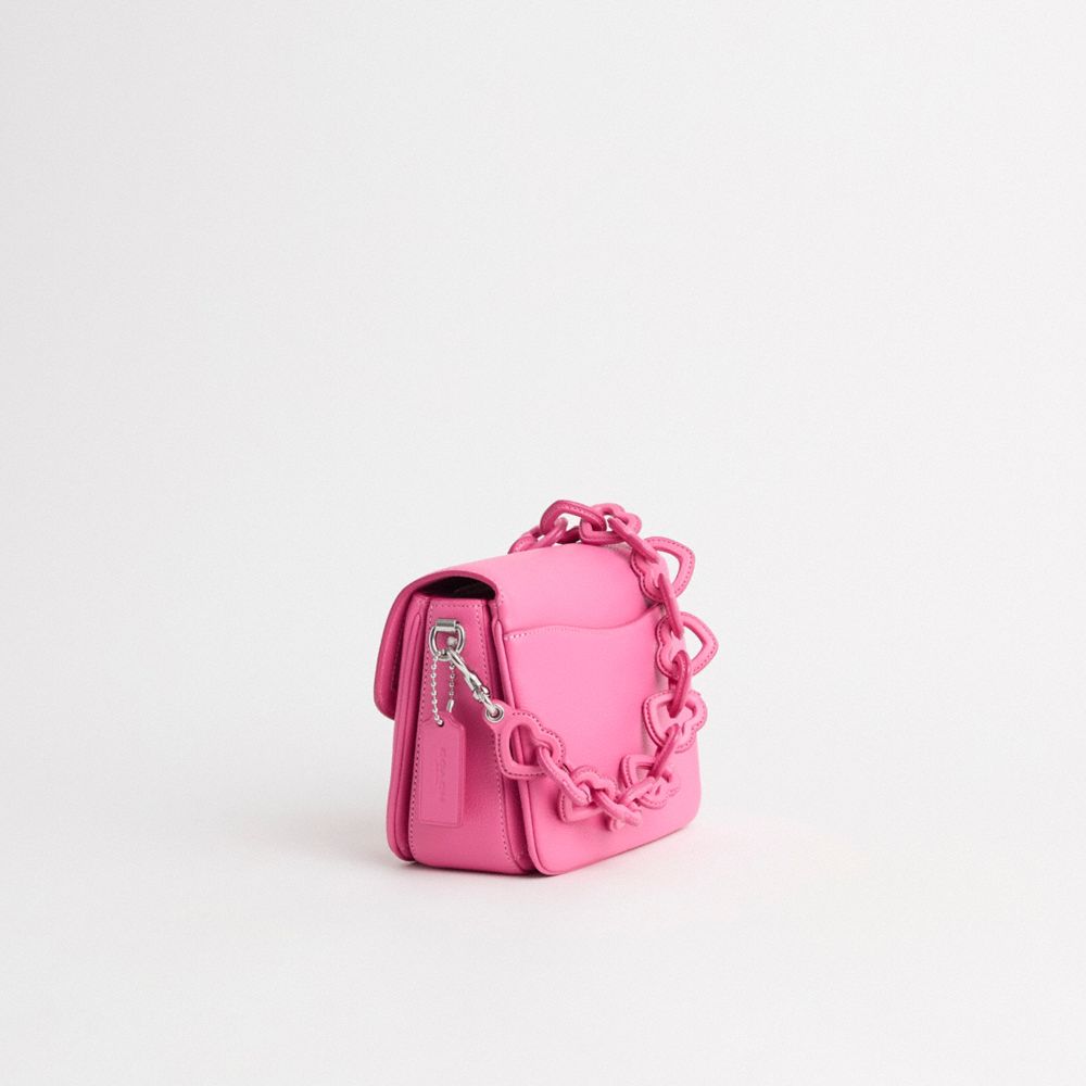COACH®,Restored Cassie Crossbody Bag 19 With Heart Strap,,Angle View