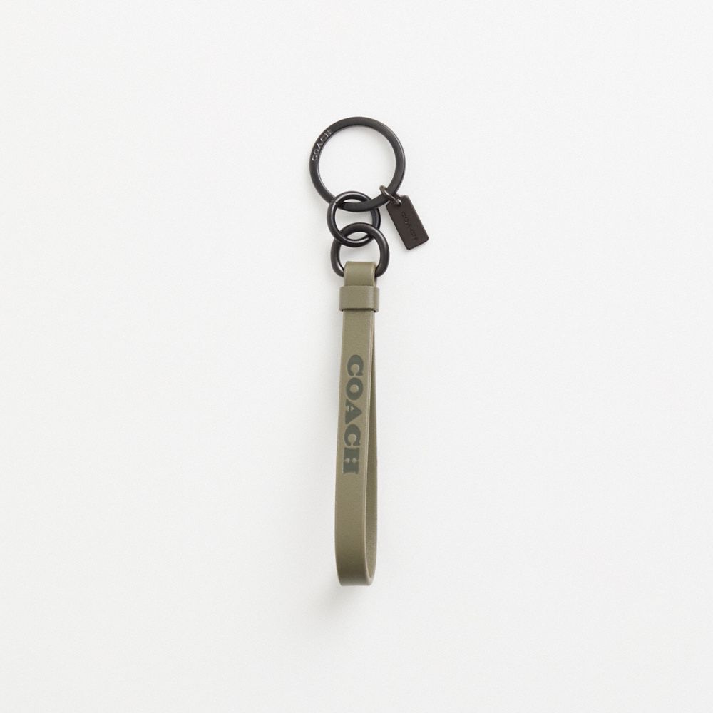 COACH®,Restored Loop Key Fob,,Front View