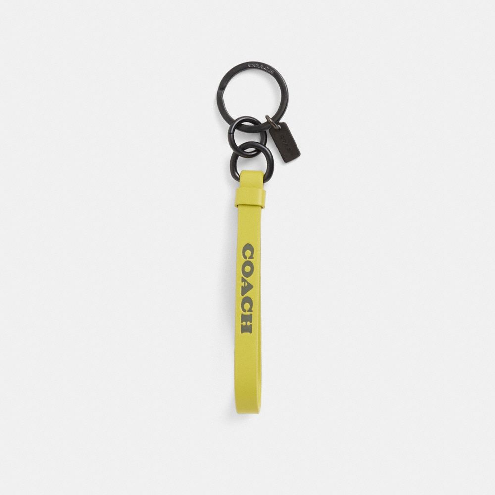 COACH®,Restored Loop Key Fob,,Front View