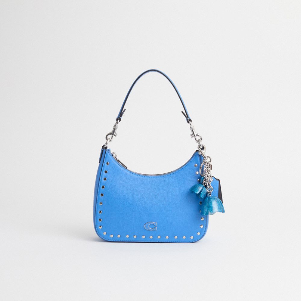 COACH®,Upcrafted Hobo Crossbody Bag With Signature Canvas,,Front View